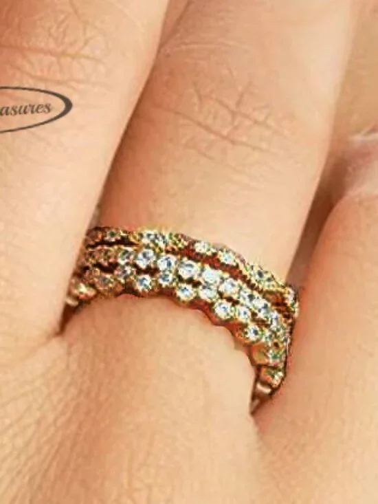 STERLING FOREVER Stackable Rings - Like New - Picture 2 of 3